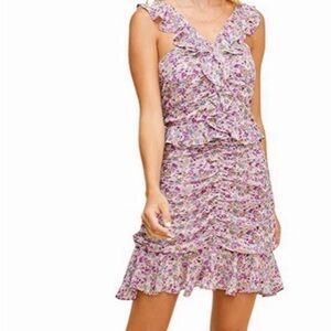 ASTR The Label Floral Dress with Ruffles